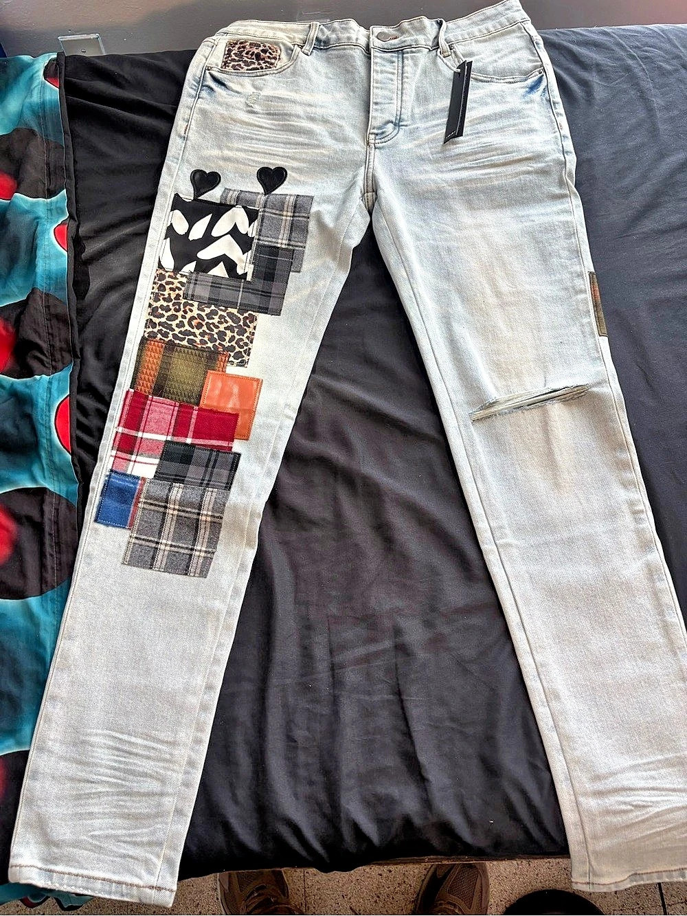 AMIRI Artpatch Skinny Jeans Blue